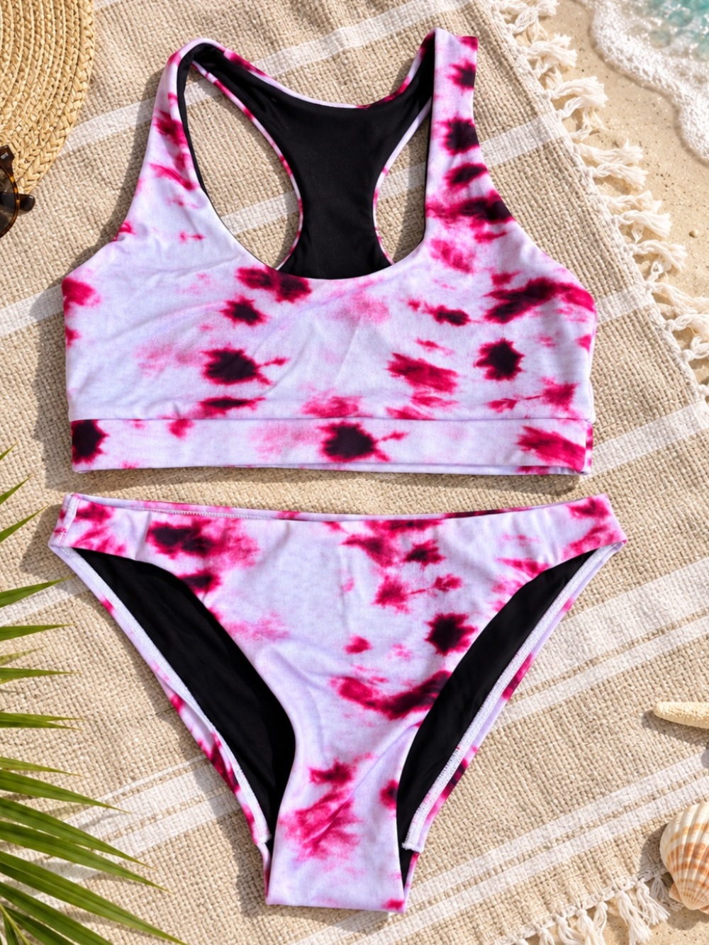 Terez Raspberry Tie-Dye Bikini Set XS NWT $180